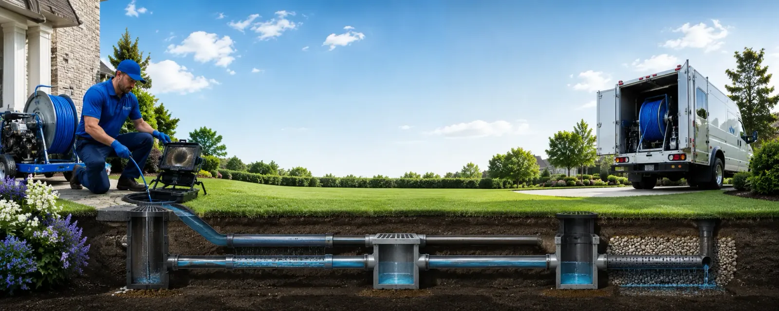 Outdoor drain cleaning information for Mosby, MT